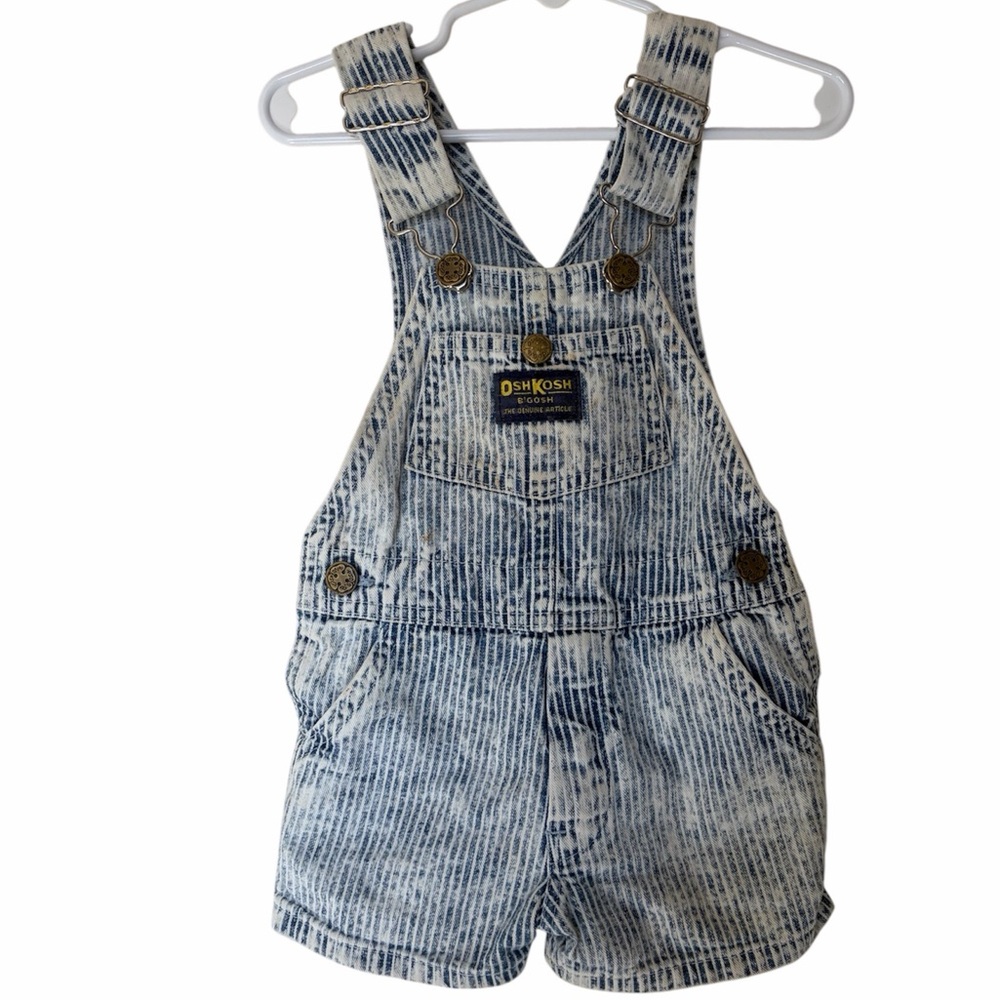 Vintage Late 80’s/Early 90’s Hickory Striped OshKosh B’gosh Shortalls